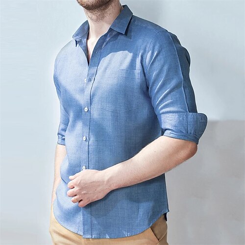 Per uomo camicia di lino Camicia estiva Camicia da spiaggia Rosso Blu Verde Manica lunga Liscio Collo ripiegabile Primavera & Autunno Informale Giornaliero Abbigliamento Tasche
Per uomo camicia di lino Camicia estiva Camicia da spiaggia Rosso Blu Verde Manica lunga Liscio Collo ripiegabile Primavera & Autunno Informale Giornaliero Abbigliamento Tasche
