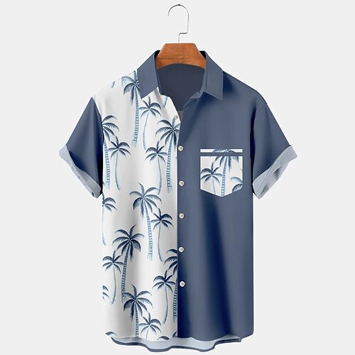 Herre Skjorte Hawaii skjorte Button Up skjorte Sommer skjorte Casual skjorte Mørkeblå Kortærmet Kokos palme Grafiske tryk Aftæpning Gade Daglig Frontlomme Tøj Mode Afslappet Bekvem
Herre Skjorte Hawaii skjorte Button Up skjorte Sommer skjorte Casual skjorte Mørkeblå Kortærmet Kokos palme Grafiske tryk Aftæpning Gade Daglig Frontlomme Tøj Mode Afslappet Bekvem