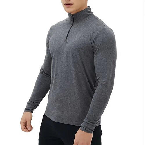 Herre T-shirt Tee Top Vanlig Høj krave Gade Sport Langærmet Halv lynlås Tøj Designer Basale Moderne Moderne
Herre T-shirt Tee Top Vanlig Høj krave Gade Sport Langærmet Halv lynlås Tøj Designer Basale Moderne Moderne