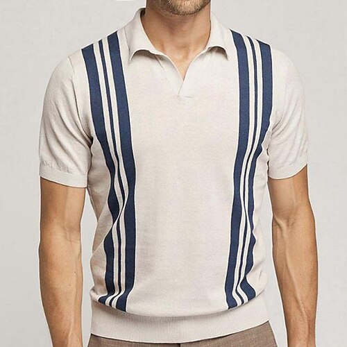 Herre Polo Strikk polo Virksomhet Daglig Knaphul Kort Erme Stilfull Klassisk Stripet Strikket Sommer Vår Beige Polo
Herre Polo Strikk polo Virksomhet Daglig Knaphul Kort Erme Stilfull Klassisk Stripet Strikket Sommer Vår Beige Polo