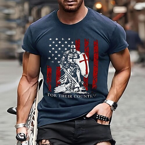 Herre T skjorte Grafiske T-skjorter Kul skjorte Grafiske trykk Gamle mennesker Nasjonalflagg Crew-hals Varm stempling Gate Feriereise Kort Erme Trykt mønster Klær Designer Grunnleggende Moderne
Herre T skjorte Grafiske T-skjorter Kul skjorte Grafiske trykk Gamle mennesker Nasjonalflagg Crew-hals Varm stempling Gate Feriereise Kort Erme Trykt mønster Klær Designer Grunnleggende Moderne