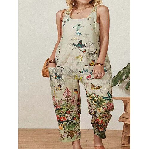 Damen Jumpsuit Tasche Bedruckt Schmetterling U-Ausschnitt Strassenmode Brautkleider schlicht Strasse Täglich Regular Fit Gurt Grün Khaki S M L XL Sommer
Damen Jumpsuit Tasche Bedruckt Schmetterling U-Ausschnitt Strassenmode Brautkleider schlicht Strasse Täglich Regular Fit Gurt Grün Khaki S M L XL Sommer