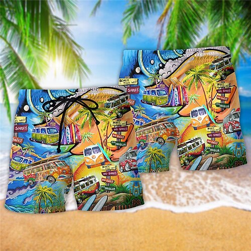 Herre Surfeshorts Badeshorts Sommershorts Strandshorts Snorer med mesh fôr Elastisk midje Bil Kokosnøttre Grafiske trykk Hurtigtørkende Kort Avslappet Daglig Ferie Bohem Hawaiisk Blå Mikroelastisk
Herre Surfeshorts Badeshorts Sommershorts Strandshorts Snorer med mesh fôr Elastisk midje Bil Kokosnøttre Grafiske trykk Hurtigtørkende Kort Avslappet Daglig Ferie Bohem Hawaiisk Blå Mikroelastisk