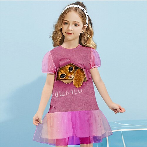 Bambino Da ragazza Vestito Gatto Abito linea A Sopra il ginocchio Vestito Esterno Girocollo Manica corta Adorabile Vestito 4-12 anni Estate Rosa Viola
Bambino Da ragazza Vestito Gatto Abito linea A Sopra il ginocchio Vestito Esterno Girocollo Manica corta Adorabile Vestito 4-12 anni Estate Rosa Viola