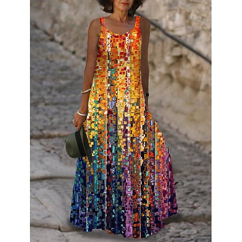 Per donna Abito lungo Abito lungo Abito casual Abito linea A Abito estivo Floreale Color Block Di tendenza Streetwear Giornaliero Appuntamento Per uscire Stampa Senza maniche Con bretelline Vestito
Per donna Abito lungo Abito lungo Abito casual Abito linea A Abito estivo Floreale Color Block Di tendenza Streetwear Giornaliero Appuntamento Per uscire Stampa Senza maniche Con bretelline Vestito