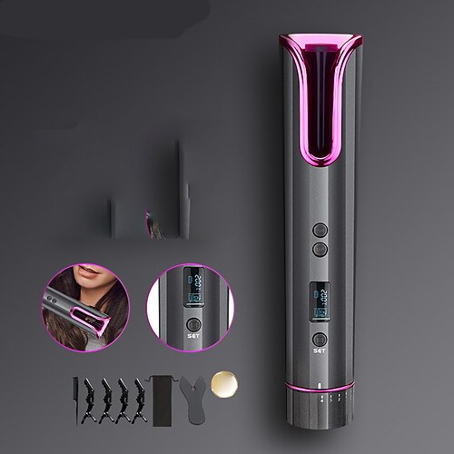 trådløs automatisk krølltang automatisk krølltang med lcd-skjerm justerbar temperatur & timer bærbar oppladbar roterende keramisk fat curling wand rask oppvarming for hårstyling
trådløs automatisk krølltang automatisk krølltang med lcd-skjerm justerbar temperatur & timer bærbar oppladbar roterende keramisk fat curling wand rask oppvarming for hårstyling