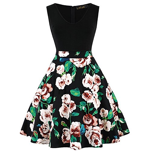 Dame 1950-tallet Retro Rød Vintage kjole Midikjole Fest Daglig Trykt mønster Grafisk V-hals Ermeløs Normal Sommer Vår 2023 Svart og Grønn S M L XL
Dame 1950-tallet Retro Rød Vintage kjole Midikjole Fest Daglig Trykt mønster Grafisk V-hals Ermeløs Normal Sommer Vår 2023 Svart og Grønn S M L XL