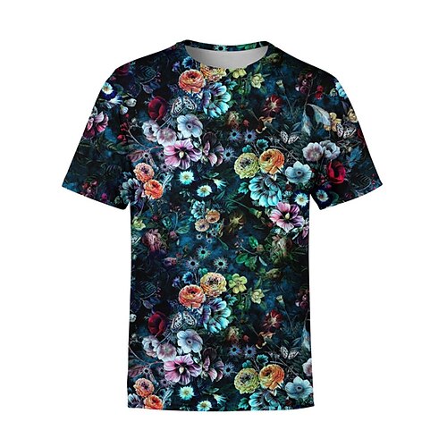 Herre T-shirt T-Shirts Grafisk Blomst / Planter Rund hals Tøj 3D-udskrivning udendørs Afslappet Kortærmet Trykt mønster Årgang Mode Designer
Herre T-shirt T-Shirts Grafisk Blomst / Planter Rund hals Tøj 3D-udskrivning udendørs Afslappet Kortærmet Trykt mønster Årgang Mode Designer