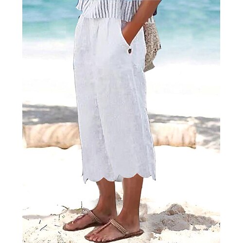 Per donna pantaloncini capri cascante Cotone e lino Bianco Rosa Rosso Di tendenza Tasche laterali Stampa Media elasticità Polpaccio comodo Bandiera S M L XL 2XL
Per donna pantaloncini capri cascante Cotone e lino Bianco Rosa Rosso Di tendenza Tasche laterali Stampa Media elasticità Polpaccio comodo Bandiera S M L XL 2XL