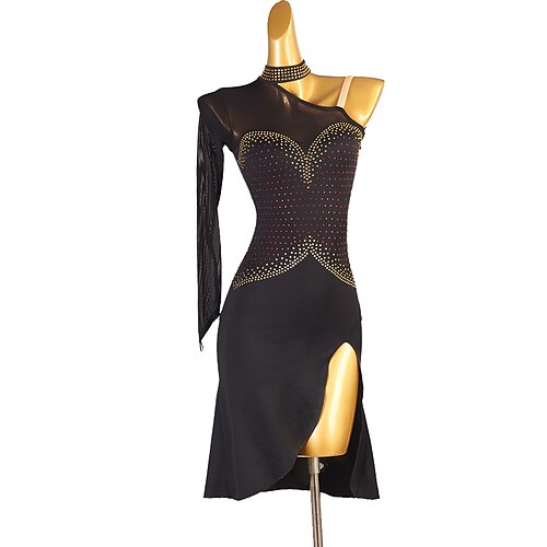 Latindans Kjole Kombinasjon Krystall / Rhinestone Dame Ytelse Trening Langermet Chinlon Netting
Latindans Kjole Kombinasjon Krystall / Rhinestone Dame Ytelse Trening Langermet Chinlon Netting