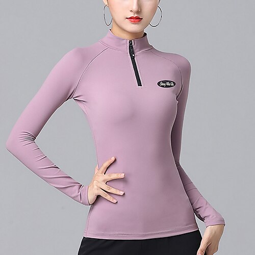 Ballroom-dans Sportsklær Topp Printer Ruchiing Kjede Dame Ytelse Trening Langermet Polyester
Ballroom-dans Sportsklær Topp Printer Ruchiing Kjede Dame Ytelse Trening Langermet Polyester