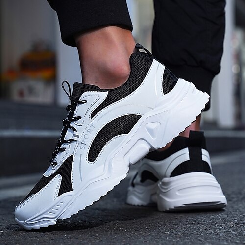 Per uomo Scarpe da ginnastica Look sportivo Scarpe comfort Scarpe da papà Per sport Informale Esterno Giornaliero Corsa Footing Retato PU Traspirante Stivaletti / tronchetti Bianco / nero Color Block
Per uomo Scarpe da ginnastica Look sportivo Scarpe comfort Scarpe da papà Per sport Informale Esterno Giornaliero Corsa Footing Retato PU Traspirante Stivaletti / tronchetti Bianco / nero Color Block