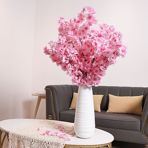 3 uds ramas artificiales de flor de cerezo decoración de jarrón diy para el hogar adecuado para la decoración del centro de negocios del restaurante de la oficina del dormitorio de la sala de estar
3 uds ramas artificiales de flor de cerezo decoración de jarrón diy para el hogar adecuado para la decoración del centro de negocios del restaurante de la oficina del dormitorio de la sala de estar
