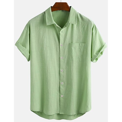 Per uomo camicia di lino Camicia con bottoni Camicia estiva Maglietta informale Camicia da spiaggia Bianco Blu Verde Manica corta Liscio Bavero Estate Informale Giornaliero Abbigliamento Tasca
Per uomo camicia di lino Camicia con bottoni Camicia estiva Maglietta informale Camicia da spiaggia Bianco Blu Verde Manica corta Liscio Bavero Estate Informale Giornaliero Abbigliamento Tasca