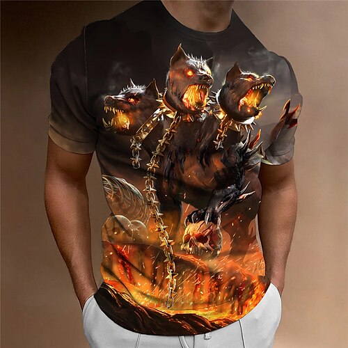 Herre T-shirt Grafisk Dyr Ulv Rund hals Tøj 3D-udskrivning udendørs Daglig Kortærmet Trykt mønster Mode Designer Årgang
Herre T-shirt Grafisk Dyr Ulv Rund hals Tøj 3D-udskrivning udendørs Daglig Kortærmet Trykt mønster Mode Designer Årgang