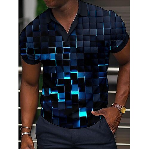 Per uomo POLO Camicia da golf Golf 3D Print Stampe astratte Geometria Collo ripiegabile Blu Verde Esterno Strada Maniche corte Bottone giù Stampa Abbigliamento Sportivo Di tendenza Streetwear
Per uomo POLO Camicia da golf Golf 3D Print Stampe astratte Geometria Collo ripiegabile Blu Verde Esterno Strada Maniche corte Bottone giù Stampa Abbigliamento Sportivo Di tendenza Streetwear