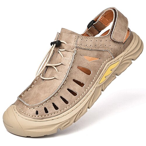 Per uomo Sandali Sandali piatti Sandali in pelle Informale Stile da spiaggia Esterno Giornaliero Footing Di pelle Pelle Traspirante Nero Marrone Estate
Per uomo Sandali Sandali piatti Sandali in pelle Informale Stile da spiaggia Esterno Giornaliero Footing Di pelle Pelle Traspirante Nero Marrone Estate