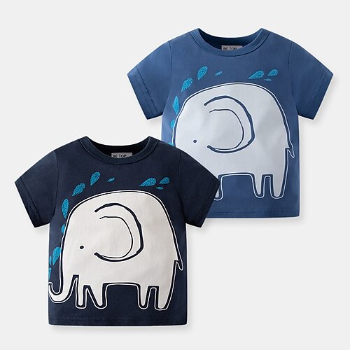 Børn Drenge T-shirt T-shirt Dyr Tegneserie Kortærmet Crewneck Børne Top Afslappet Mode Daglig Sommer Blå 2-8 år
Børn Drenge T-shirt T-shirt Dyr Tegneserie Kortærmet Crewneck Børne Top Afslappet Mode Daglig Sommer Blå 2-8 år
