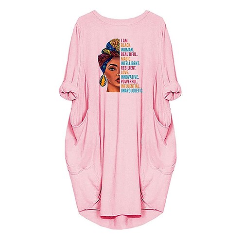 Dame T-skjorte kjole Uformell kjole T skjortekjole Bokstaver Lomme Asymmetrisk Crew-hals Mini kjole Mote Gatemote utendørs Gate Langermet Løstsittende Svart Rosa Vin Vår Høst S M L XL XXL
Dame T-skjorte kjole Uformell kjole T skjortekjole Bokstaver Lomme Asymmetrisk Crew-hals Mini kjole Mote Gatemote utendørs Gate Langermet Løstsittende Svart Rosa Vin Vår Høst S M L XL XXL