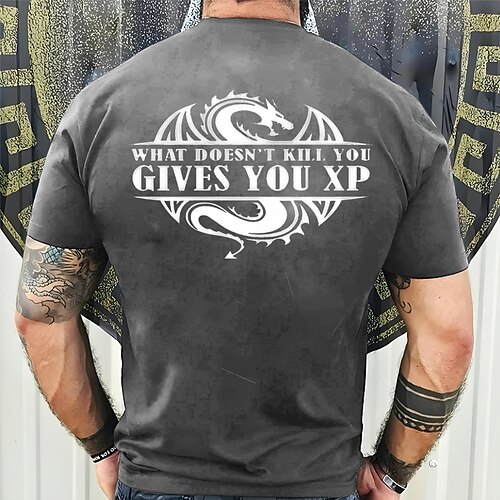 Herre T-shirt Grafiske T-shirts Cool skjorte Drage Grafiske tryk Sjov bogstavtryk Rund hals Varm Stempling Gade Ferierejse Kort Ærme Trykt mønster Tøj 32S Designer Basale Bekvem
Herre T-shirt Grafiske T-shirts Cool skjorte Drage Grafiske tryk Sjov bogstavtryk Rund hals Varm Stempling Gade Ferierejse Kort Ærme Trykt mønster Tøj 32S Designer Basale Bekvem