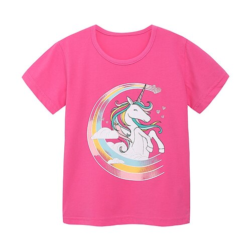 Bambino Da ragazza maglietta Unicorno Informale Manica corta Girocollo Adorabile 7-13 anni Estate Rosa
Bambino Da ragazza maglietta Unicorno Informale Manica corta Girocollo Adorabile 7-13 anni Estate Rosa