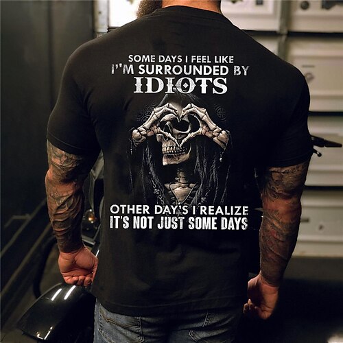 Herre T-shirt T-Shirts Grafisk Dødningehoveder Rund hals Tøj 3D-udskrivning udendørs Afslappet Kortærmet Trykt mønster Årgang Mode Designer
Herre T-shirt T-Shirts Grafisk Dødningehoveder Rund hals Tøj 3D-udskrivning udendørs Afslappet Kortærmet Trykt mønster Årgang Mode Designer
