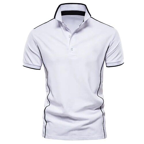 Herre POLO T-skjorte Golf skjorte Avslappet Sport Klassisk Kortermet Mote Grunnleggende عادي Knapp Sommer Normal Hvit POLO T-skjorte
Herre POLO T-skjorte Golf skjorte Avslappet Sport Klassisk Kortermet Mote Grunnleggende عادي Knapp Sommer Normal Hvit POLO T-skjorte