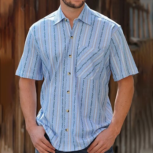 Per uomo Camicia Camicia con bottoni Camicia estiva Maglietta informale Camicia da spiaggia Blu Manica corta A strisce Collo ripiegabile Strada Giornaliero Tasca frontale Abbigliamento Di tendenza
Per uomo Camicia Camicia con bottoni Camicia estiva Maglietta informale Camicia da spiaggia Blu Manica corta A strisce Collo ripiegabile Strada Giornaliero Tasca frontale Abbigliamento Di tendenza