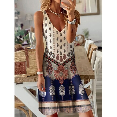 Per donna Vestito casual Abito etnico Abito senza maniche Pop art Tribale Stampa A V Vestito longuette Di tendenza Etnico Esterno Giornaliero Senza maniche Morbido Blu Estate Primavera S M L XL XXL
Per donna Vestito casual Abito etnico Abito senza maniche Pop art Tribale Stampa A V Vestito longuette Di tendenza Etnico Esterno Giornaliero Senza maniche Morbido Blu Estate Primavera S M L XL XXL