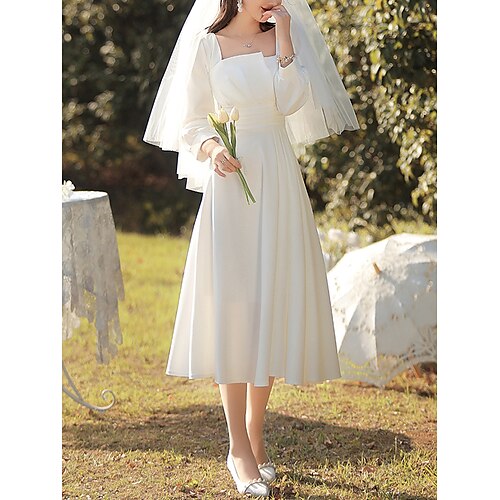 Fidanzamento Vestitini bianchi Abiti da sposa Lunghezza tè Linea-A Manica lunga Piazza Tessuto elasticizzato Con Tinta unita 2023 Abiti da sposa
Fidanzamento Vestitini bianchi Abiti da sposa Lunghezza tè Linea-A Manica lunga Piazza Tessuto elasticizzato Con Tinta unita 2023 Abiti da sposa