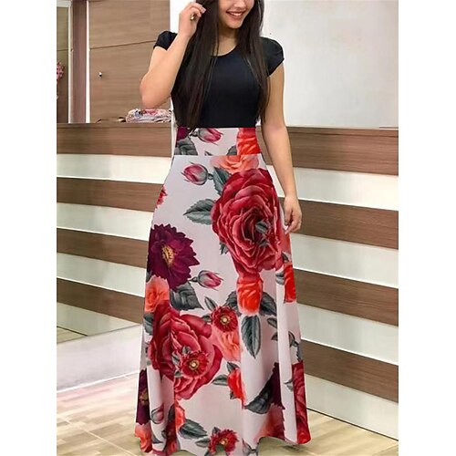 Per donna Abito lungo Abito lungo Vestito svasato Abito stampato Abito primaverile Floreale Stampa Di tendenza Stile Boho Giornaliero Per eventi Da mare Stampa Manica corta Girocollo Vestito Standard
Per donna Abito lungo Abito lungo Vestito svasato Abito stampato Abito primaverile Floreale Stampa Di tendenza Stile Boho Giornaliero Per eventi Da mare Stampa Manica corta Girocollo Vestito Standard