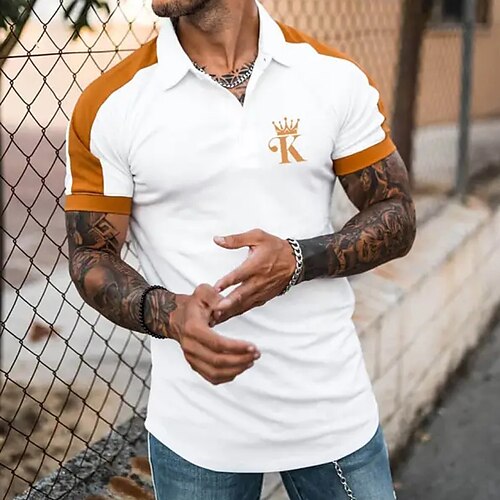 Herre POLO T-skjorte Golf skjorte Avslappet Ferie Klassisk Kortermet Mote Grunnleggende Grafisk Bokstaver Knapp Sommer Normal Svart Hvit POLO T-skjorte
Herre POLO T-skjorte Golf skjorte Avslappet Ferie Klassisk Kortermet Mote Grunnleggende Grafisk Bokstaver Knapp Sommer Normal Svart Hvit POLO T-skjorte