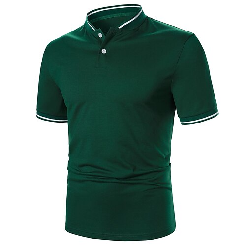 Per uomo POLO Camicia da golf Golf Ufficio Attività commerciale Colletto alla coreana Collo a polo a costine Manica corta Di tendenza Essenziale Liscio Pulsante Estate Standard Verde militare POLO
Per uomo POLO Camicia da golf Golf Ufficio Attività commerciale Colletto alla coreana Collo a polo a costine Manica corta Di tendenza Essenziale Liscio Pulsante Estate Standard Verde militare POLO