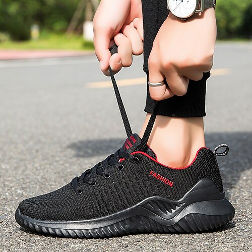 Per uomo Scarpe da ginnastica Look sportivo Informale Sportivo Footing Tessitura volante Traspirante Bianco / nero Nero / Rosso Autunno
Per uomo Scarpe da ginnastica Look sportivo Informale Sportivo Footing Tessitura volante Traspirante Bianco / nero Nero / Rosso Autunno