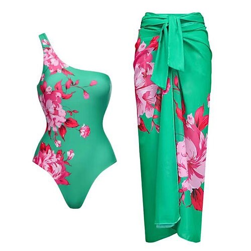 2 pcs Costumi da bagno Prendisole Retrò vintage Anni '80 Per donna Floreale Poliestere Verde Gonna Costume intero
2 pcs Costumi da bagno Prendisole Retrò vintage Anni '80 Per donna Floreale Poliestere Verde Gonna Costume intero