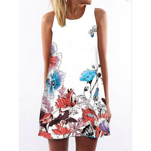 kvinners fritidsgenser kjole tank genser kjole sommergenser kjole blomsterprint rund hals mini genser kjole mote streetwear hverdagsferie ermeløs normal passform hvit sommer vår s m l xl xxl
kvinners fritidsgenser kjole tank genser kjole sommergenser kjole blomsterprint rund hals mini genser kjole mote streetwear hverdagsferie ermeløs normal passform hvit sommer vår s m l xl xxl