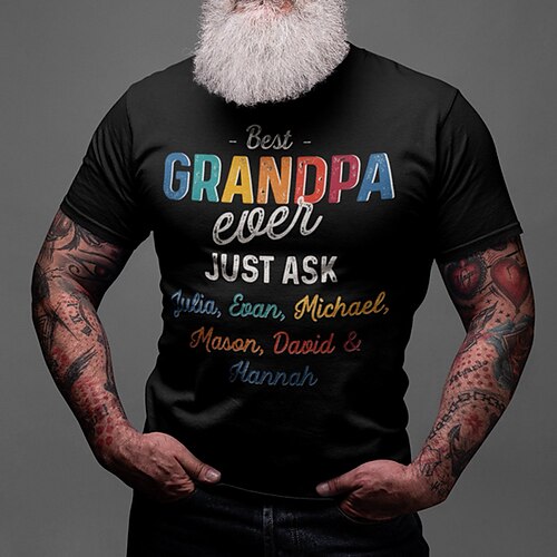 Herre T-shirt Grafiske T-shirts Cool skjorte Bogstaver Grafiske tryk Gamle mennesker Rund hals Varm Stempling Gade Ferierejse Kort Ærme Trykt mønster Tøj Designer Basale Moderne Moderne
Herre T-shirt Grafiske T-shirts Cool skjorte Bogstaver Grafiske tryk Gamle mennesker Rund hals Varm Stempling Gade Ferierejse Kort Ærme Trykt mønster Tøj Designer Basale Moderne Moderne