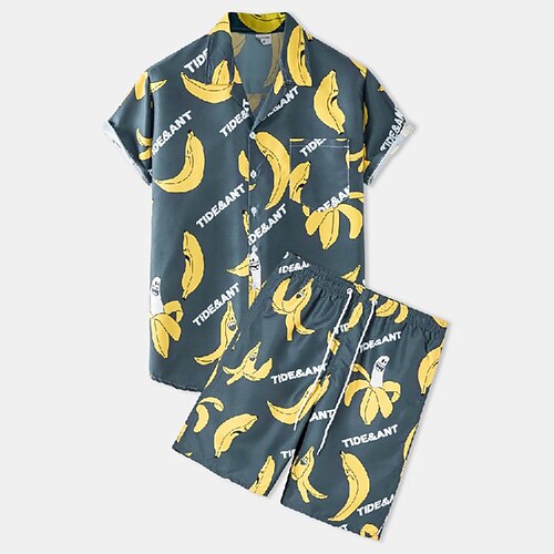 Herre Skjorte Hawaii skjorte Button Up skjorte Sommer skjorte Skjorte sæt Gul Lyserød Rød Blå Grøn Kortærmet Stribe Grafiske tryk Krave udendørs I-byen-tøj Trykt mønster Tøj Gade Stilfuld Afslappet
Herre Skjorte Hawaii skjorte Button Up skjorte Sommer skjorte Skjorte sæt Gul Lyserød Rød Blå Grøn Kortærmet Stribe Grafiske tryk Krave udendørs I-byen-tøj Trykt mønster Tøj Gade Stilfuld Afslappet