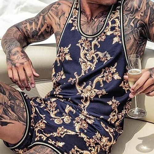 Herre Tank Shorts og T-skjorte sett T-skjorte antrekk Grafisk Abstract Crew-hals Klær 3D-utskrift utendørs Daglig Ermeløs 2 deler Trykt mønster 2stk Lettvekt Fritid Bekvem
Herre Tank Shorts og T-skjorte sett T-skjorte antrekk Grafisk Abstract Crew-hals Klær 3D-utskrift utendørs Daglig Ermeløs 2 deler Trykt mønster 2stk Lettvekt Fritid Bekvem