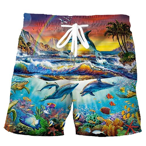 Herre Surfeshorts Badeshorts Sommershorts Strandshorts Snorer med mesh fôr Elastisk midje Dyr Grafiske trykk Landskap Hurtigtørkende Kort Avslappet Daglig Ferie Bohem Hawaiisk Blå Regnbue
Herre Surfeshorts Badeshorts Sommershorts Strandshorts Snorer med mesh fôr Elastisk midje Dyr Grafiske trykk Landskap Hurtigtørkende Kort Avslappet Daglig Ferie Bohem Hawaiisk Blå Regnbue