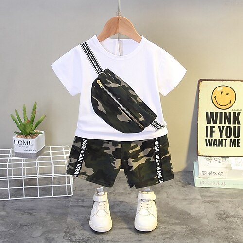2 pezzi Bambino (1-4 anni) Da ragazzo T-shirt e pantaloncini Vestito Floreale Manica corta Impostare Scuola Adorabile Giornaliero Estate Primavera 3-7 anni Nero Bianco
2 pezzi Bambino (1-4 anni) Da ragazzo T-shirt e pantaloncini Vestito Floreale Manica corta Impostare Scuola Adorabile Giornaliero Estate Primavera 3-7 anni Nero Bianco