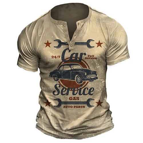 Per uomo Camicia Henley Pop art Auto Henley Abbigliamento Stampa 3D Esterno Giornaliero Manica corta Bottone giù Stampa Di tendenza Originale Comodo
Per uomo Camicia Henley Pop art Auto Henley Abbigliamento Stampa 3D Esterno Giornaliero Manica corta Bottone giù Stampa Di tendenza Originale Comodo