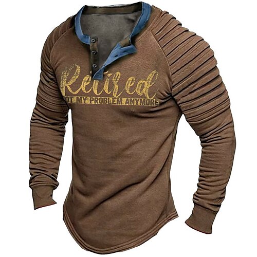 Herre Henly-skjorte Grafiske T-skjorter Kul skjorte Grafiske trykk Slank plissert bokstavtrykk Familie Henley Varm stempling Gate Feriereise Langermet Knapp Trykt mønster Klær Mote Designer
Herre Henly-skjorte Grafiske T-skjorter Kul skjorte Grafiske trykk Slank plissert bokstavtrykk Familie Henley Varm stempling Gate Feriereise Langermet Knapp Trykt mønster Klær Mote Designer