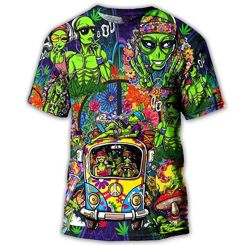 Herre T-shirt T-Shirts Grafisk Tegneserie Rund hals Tøj 3D-udskrivning udendørs Afslappet Kortærmet Trykt mønster Årgang Mode Designer
Herre T-shirt T-Shirts Grafisk Tegneserie Rund hals Tøj 3D-udskrivning udendørs Afslappet Kortærmet Trykt mønster Årgang Mode Designer