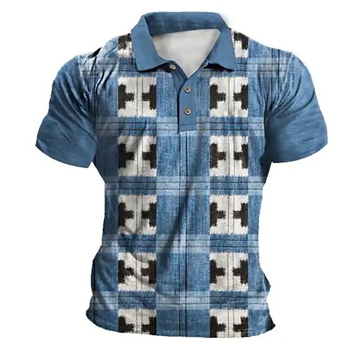 Per uomo POLO Camicia da golf Golf Stampe astratte Geometria Collo ripiegabile Blu Cachi Esterno Strada Maniche corte Stampa Abbigliamento Sportivo Di tendenza Streetwear Originale
Per uomo POLO Camicia da golf Golf Stampe astratte Geometria Collo ripiegabile Blu Cachi Esterno Strada Maniche corte Stampa Abbigliamento Sportivo Di tendenza Streetwear Originale