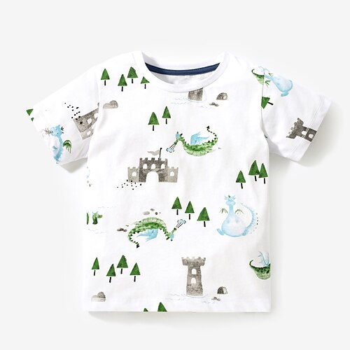 Barn Gutt T skjorte T-skjorte Tegneserie Kortermet Barn Topp Avslappet Mote Daglig Sommer Elfenben 2-8 år
Barn Gutt T skjorte T-skjorte Tegneserie Kortermet Barn Topp Avslappet Mote Daglig Sommer Elfenben 2-8 år
