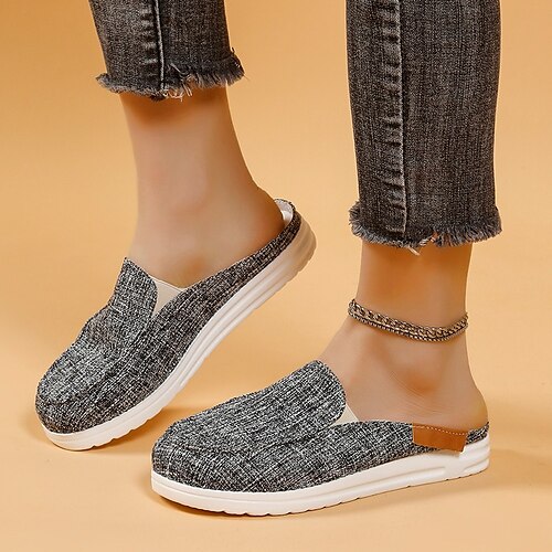 Per donna Pantofole Zeppa Punta tonda Footing Denim Mocassino Nero Bianco Cachi
Per donna Pantofole Zeppa Punta tonda Footing Denim Mocassino Nero Bianco Cachi