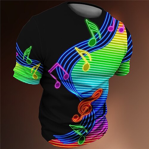 Per uomo maglietta Magliette Pop art Note musicali Girocollo Abbigliamento Stampa 3D Esterno Informale Manica corta Stampa Di tendenza Originale Vintage
Per uomo maglietta Magliette Pop art Note musicali Girocollo Abbigliamento Stampa 3D Esterno Informale Manica corta Stampa Di tendenza Originale Vintage