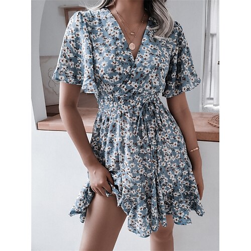 Dame Uformell kjole Skaterkjole Floral kjole Grafisk Blomstret Drapering Snorer V-hals Mini kjole Aktiv Mote Gate Daglig Kortermet Normal Rosa Kakifarget Lyseblå Sommer Vår S M L XL XXL
Dame Uformell kjole Skaterkjole Floral kjole Grafisk Blomstret Drapering Snorer V-hals Mini kjole Aktiv Mote Gate Daglig Kortermet Normal Rosa Kakifarget Lyseblå Sommer Vår S M L XL XXL