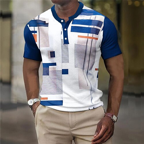 Per uomo Camicia Henley Waffle Color Block Henley Abbigliamento Stampa 3D Esterno Giornaliero Manica corta Pulsante Di tendenza Originale Essenziale
Per uomo Camicia Henley Waffle Color Block Henley Abbigliamento Stampa 3D Esterno Giornaliero Manica corta Pulsante Di tendenza Originale Essenziale